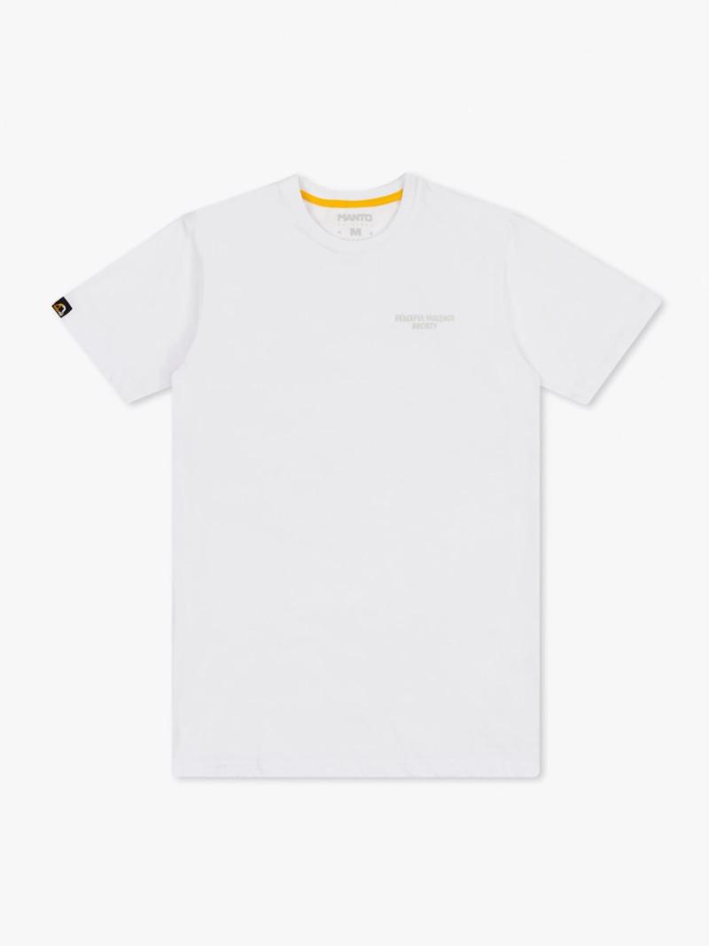 MANTO society 25 tshirt-white